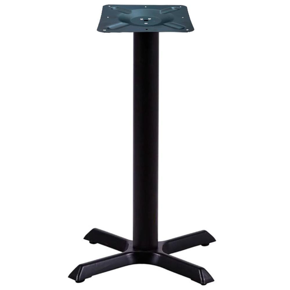 Mesa ômega Em Ferro Preto Pintura 74 Cm (altura) Com Tampo Em Mdp Redonda 80 Cm Branco - 5