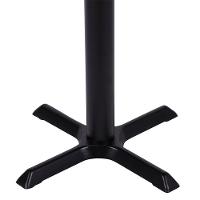 Mesa Em Ferro Preto Pintura Eletrostática 74 Cm (altura) Com Tampo Em Mdp Redonda 80 Cm Preto - 3