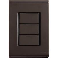 Conjunto Placa Cega 4x2 Tramontina Liz Grafite Tramontina - 1