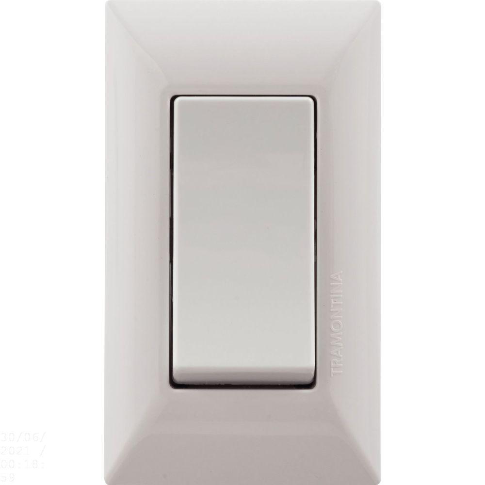 Conjunto Para Móvel 1 Interruptor Simples 6 A Tramontina Aria Branco Tramontina - 1