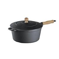 Caçarola Cabo Madeira Tampa Ferro 3,1 Litro 22cm - 1