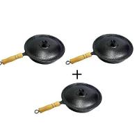 Jogo 03 Frigideiras de Cabo Craqueadas Restaurante 20 a 24 - 1