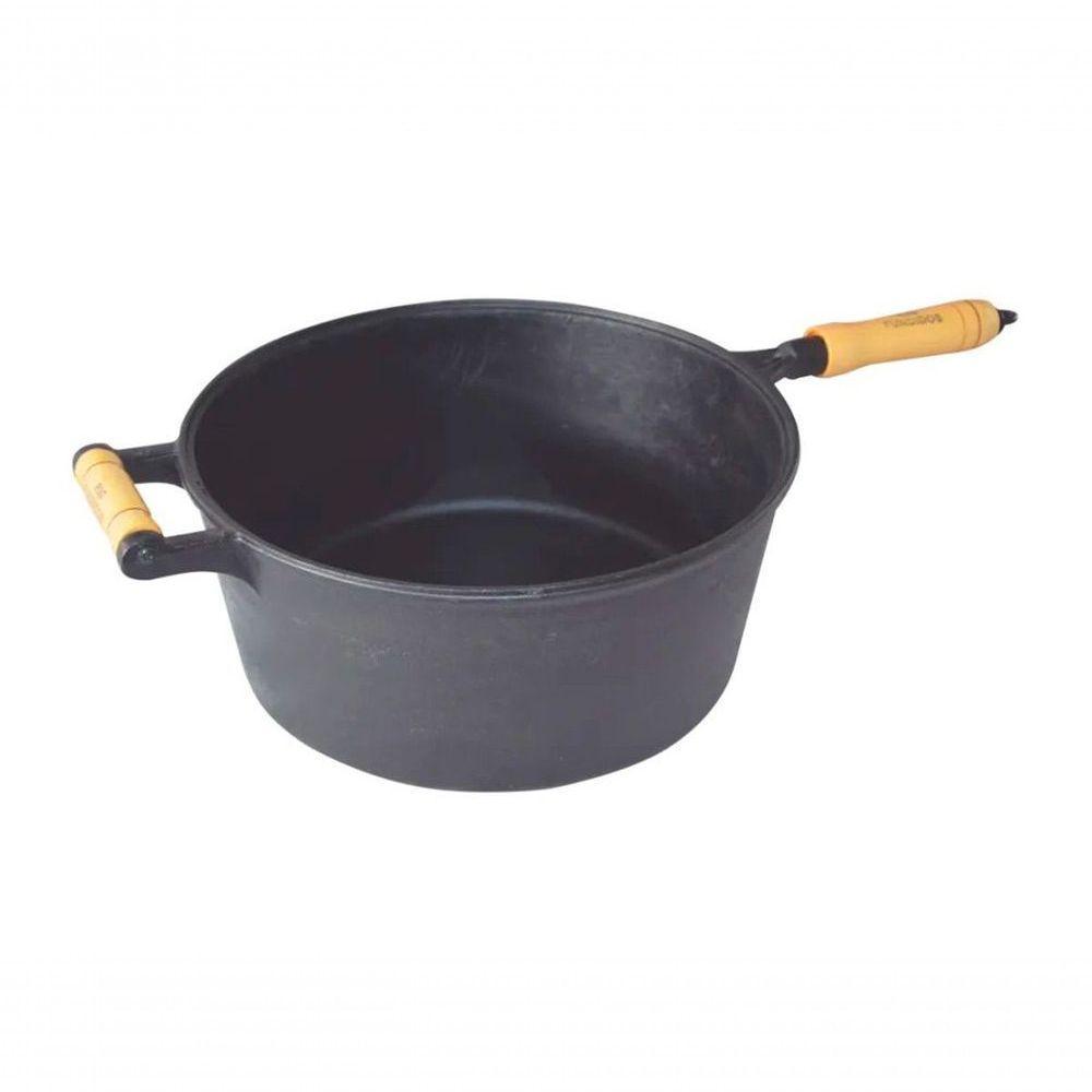 Caçarola Ferro Fundido Cabo Sem Tampa - 1