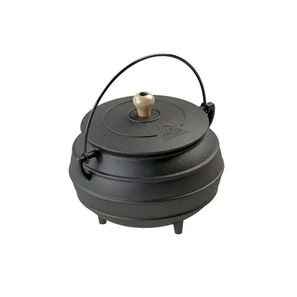 Panela Caldeirão Tripé Tradição Ferro Fundido com Tampa 5,5L - 1