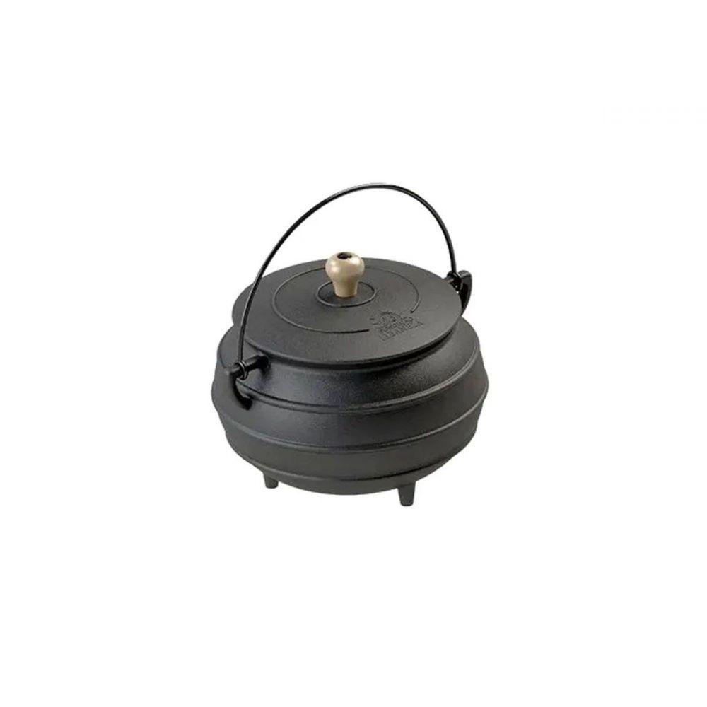 Panela Caldeirão Tripé Tradição Ferro Fundido com Tampa 5,5L - 2