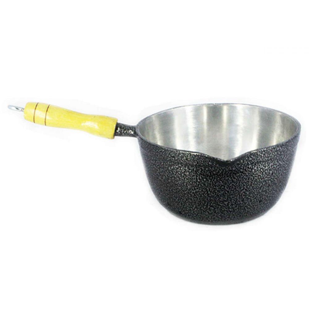 Caçarola Alumínio Craqueada Sem Tampa Preta 14cm - 2