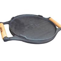 Chapa Dupla Face Redonda de Ferro Fundido Lisa Frisada - 1