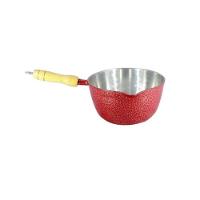 Caçarola Alumínio Craqueada Japi Cabo Madeira 18cm vermelho - 3