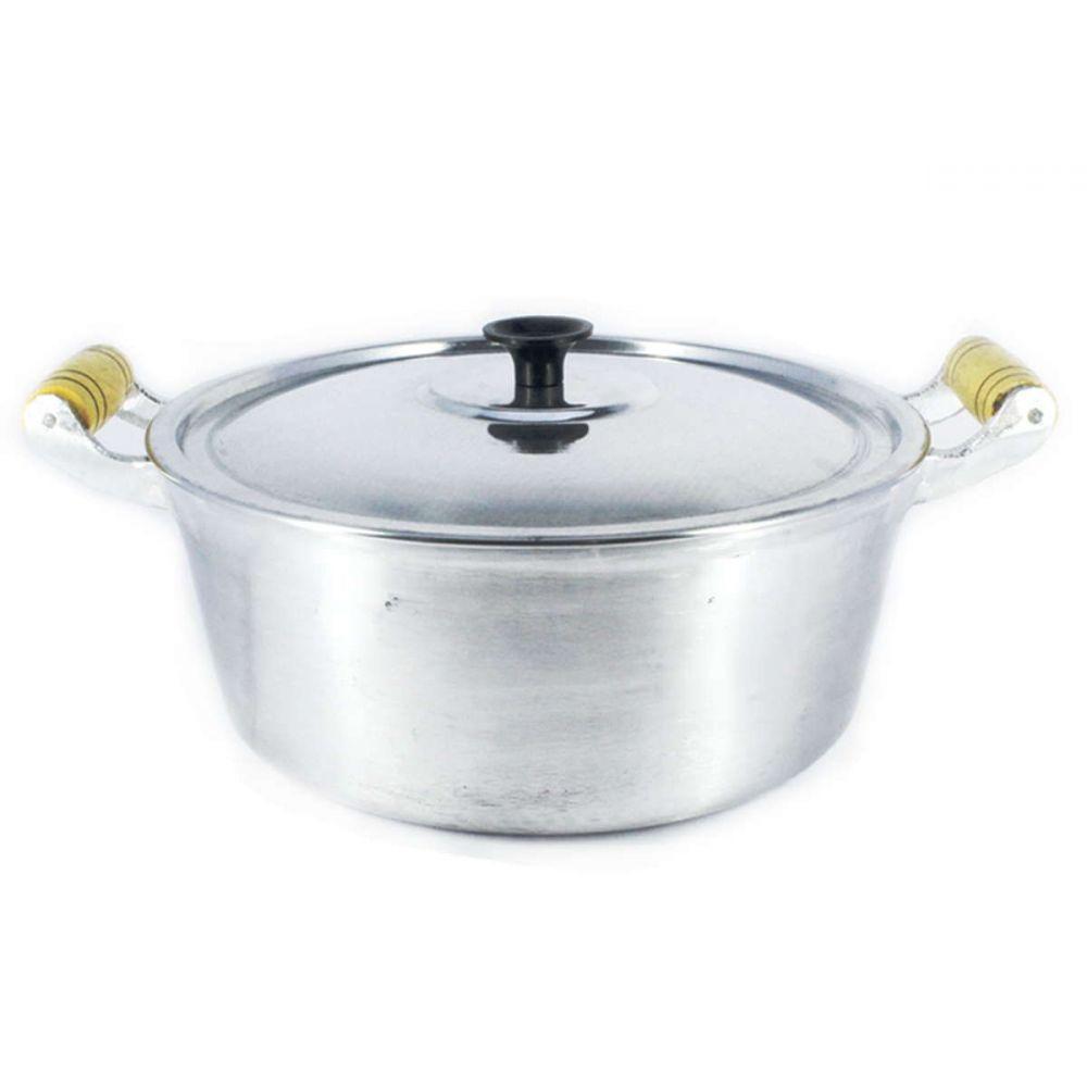 Caçarola Reta Alumínio Polido 28cm - 2