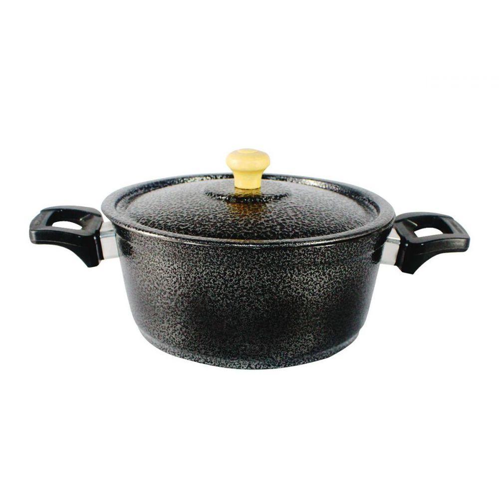 Caçarola Alumínio Preta 18cm - 1