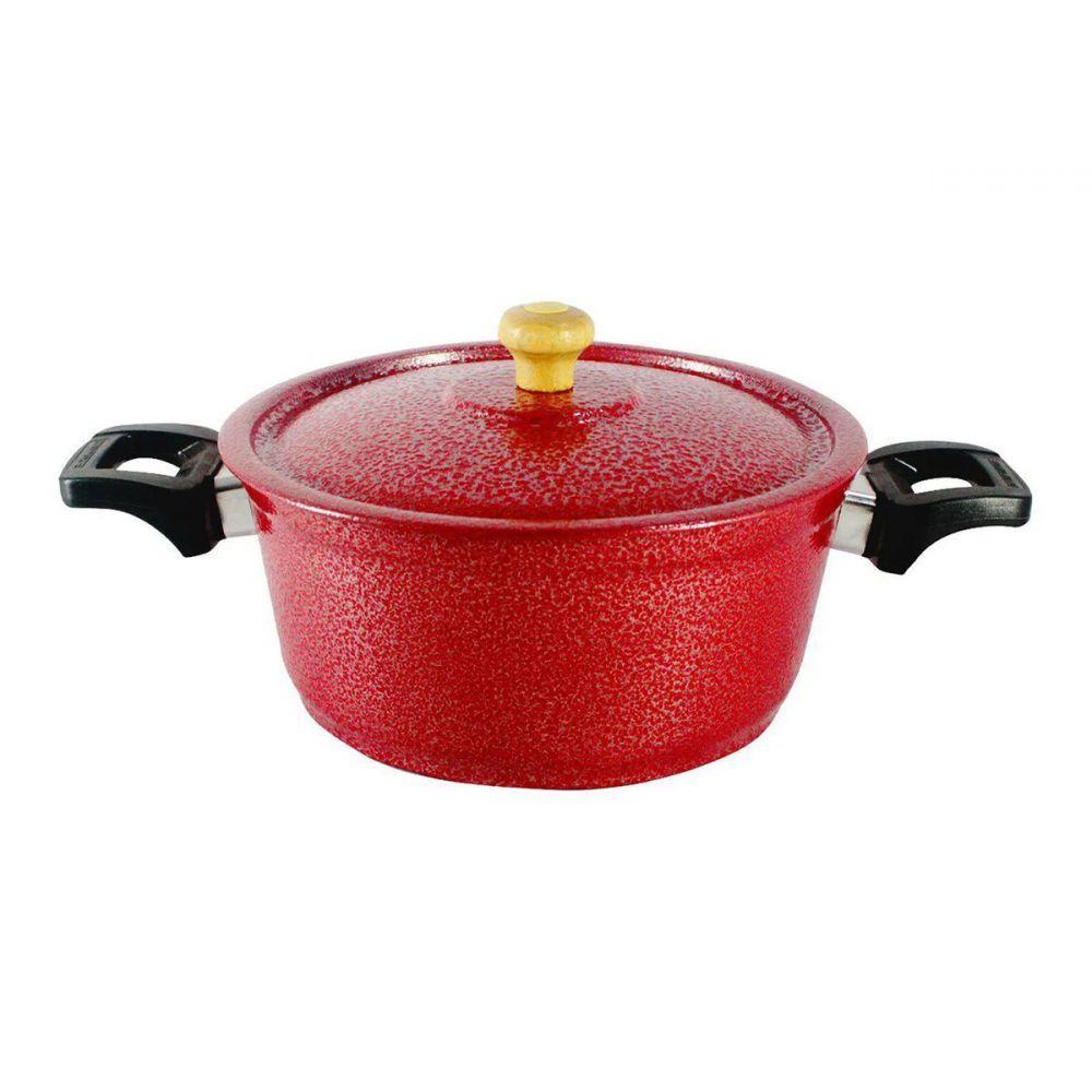 Caçarola Alumínio Vermelha 20cm - 1