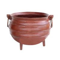 Panelão Caldeirão Bruxa Tripé Ferro Fundido Marrom 20l 34cm - 1