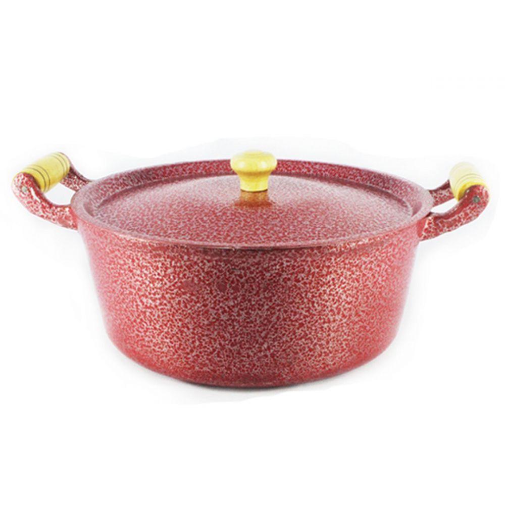 Caçarola Reta Alumínio 18cm Vermelho - 1