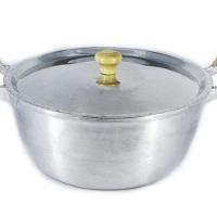 Caçarola Panela Alumínio Polido Alça Madeira Bojuda 16cm - 1