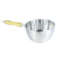 Caçarola Alumínio Polido Japi Cabo Madeira sem Tampa 16cm - 2