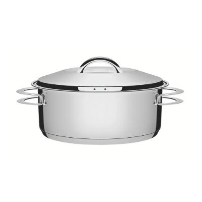 Caçarola Solar Rasa 28 Cm 7,1 L Em Aço Inox