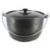 Caldeirão Alumínio Craqueado Alça Galvanizada Preto 20cm - 2