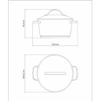 Caçarola Funda Allegra 22 Cm 4,2 L Em Aço Inox Com Fundo Triplo Tramontina 62654/220 - 2
