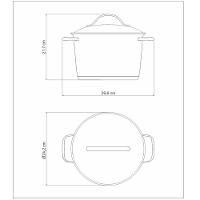 Caldeirão Allegra 22 Cm 5,5 L Em Aço Inox - 6
