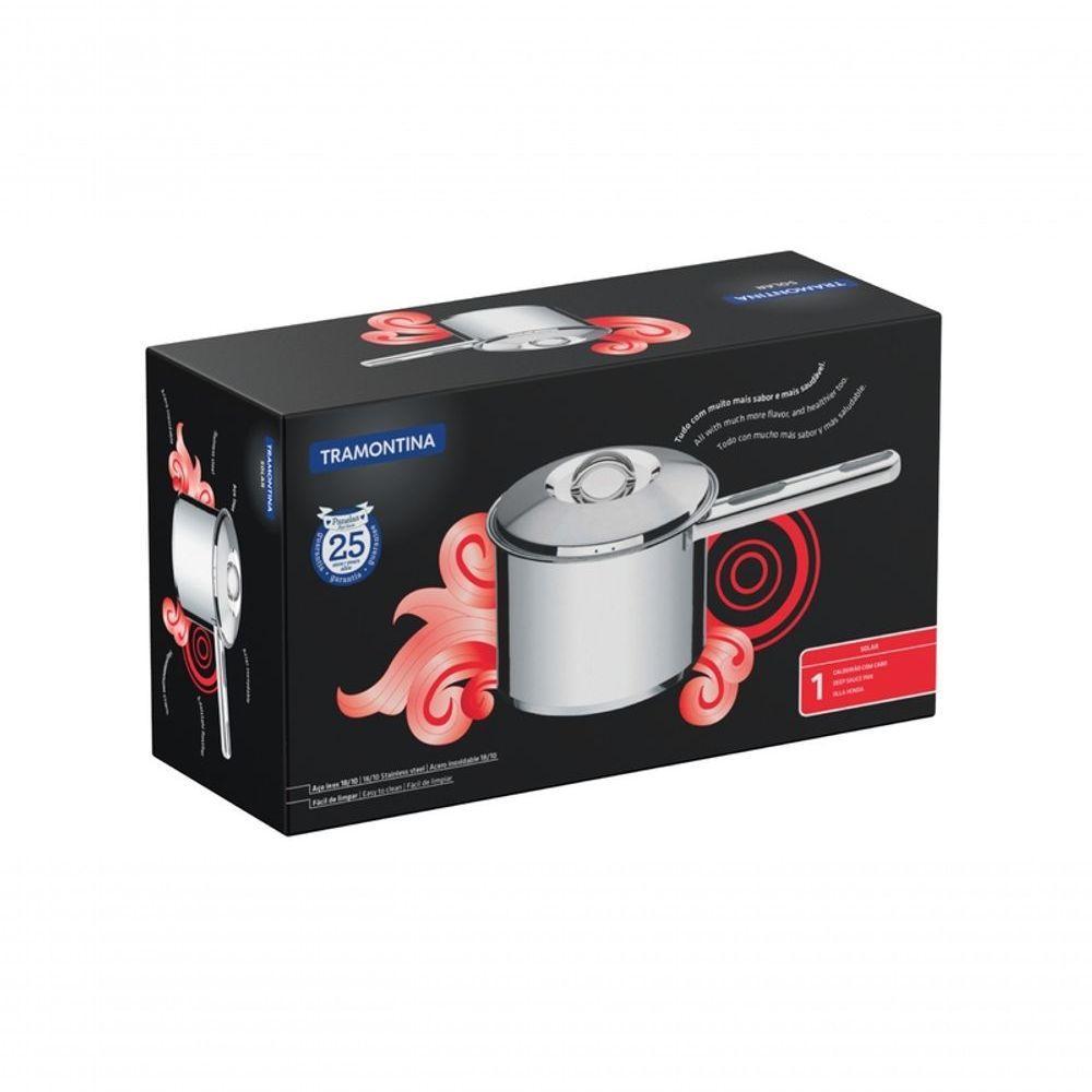 Caldeirão 16cm 2,2L em Aço Inox Fundo Triplo Tramontina - 2
