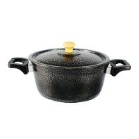 Caçarola de Alumínio Craqueada Alça Baquelite Preta 22cm - 2