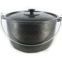 Caldeirão Alumínio Fundido Craqueado Alça Galvanizada 12cm - 1