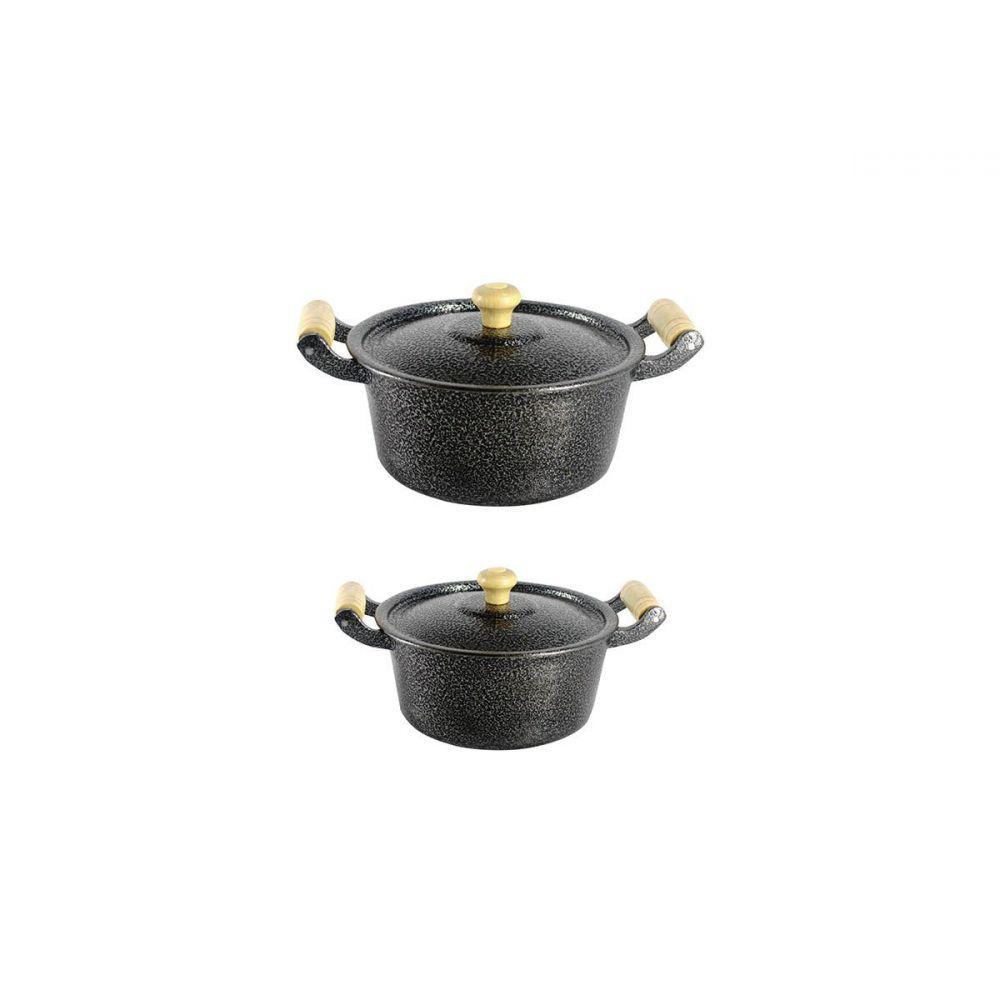 Jogo 02 Caçarola Alumínio Fundido 16 e 18cm - 1
