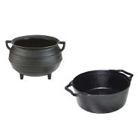 Kit Miniaturas Caldeirão Ferro Fundido E Panela Caçarola 8cm. - 1