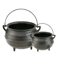 Kit 2 Caldeirão Panela Extramil Tripé Ferro Fundido 1L E 4L. - 1