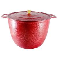 Caldeirão Alça Alumínio Craqueado Com Tampa 16,7 Litros - 1