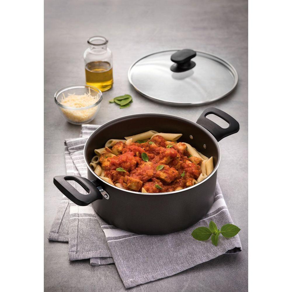 Caçarola Loreto Alumínio Revestimento Antiaderente Starflon 24 Cm 4,9 L Grafite - 3