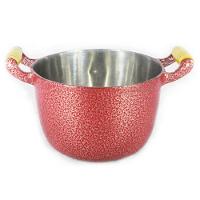 Caldeirão Alumínio Fundido Craqueado Alça de Madeira 14cm - 3