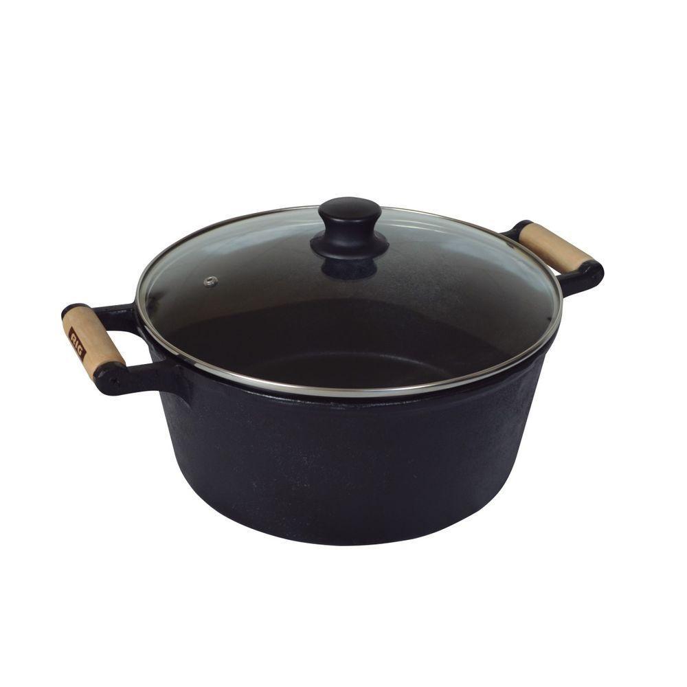 Caçarola De Ferro 2 Alças Com Tampa De Vidro 3,5 Lt - 1