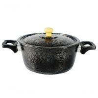 Caçarola De Alumínio Craqueada Alça Baquelite 16Cm Preto - 1