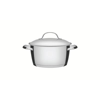 Caçarola Funda Tramontina Allegra Em Aço Inox Com Fundo Triplo 18 Cm 2,2 L Tramontina