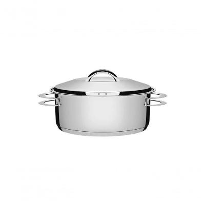 Caçarola Solar Rasa Em Aço Inox 20 Cm 2,9 L Tramontina 
