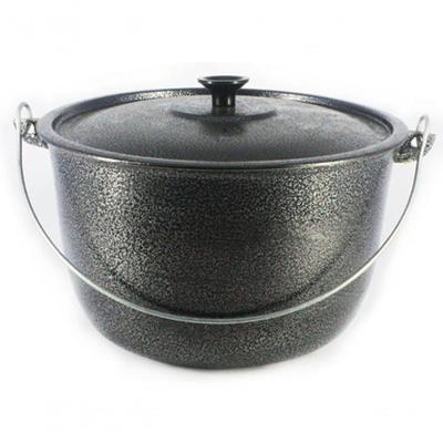 Caldeirão Alumínio Alça Galvanizada Preto 12Cm