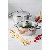 Caçarola Rasa Tramontina Allegra Em Aço Inox Com Fundo Triplo 22 Cm 3,3 L Tramontina. - 5