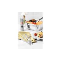 Caçarola Tramontina Grano Quadrada Aço Inox Suporte Para Tampa Corpo Triplo 7,3 L Tramontina