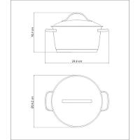 Caçarola Funda Tramontina Allegra Em Aço Inox Com Fundo Triplo 22 Cm 4,2 L Tramontina - 9