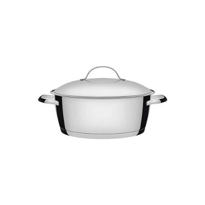 Caçarola Rasa Tramontina Allegra Em Aço Inox Com Fundo Triplo 22 Cm 3,3 L Tramontina