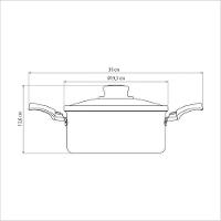Caçarola Turim Tramontina Em Alumínio Grafite Com Revestimento Interno Antiaderente 18cm Tramontina - 3