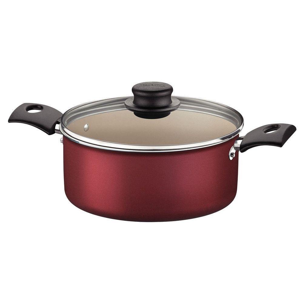 Caçarola Turim Tramontina Em Alumínio Vermelho Com Revestimento Interno Antiaderente 22cm Tramontina - 1
