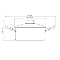 Caçarola Turim Tramontina Em Alumínio Grafite Com Revestimento Interno Antiaderente 20cm Tramontina - 2