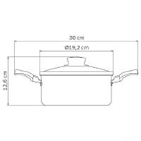 Caçarola Tramontina Turim Antiaderente Starflon Max Vermelho 18 Cm 2 L Tramontina - 2