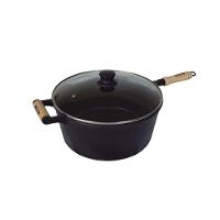 Caçarola De Ferro Com Cabo E Tampa De Vidro - 7 Lt - 1