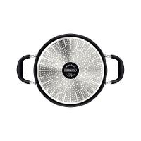Caçarola Mônaco Induction Alumínio Revestimento Antiaderente Starflon Preto 24 Cm 4,5 L