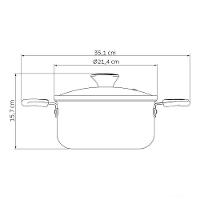 Caçarola Lyf Em Alumínio Com Revestimento Interno E Externo Em Antiaderente Starflon Max - 9