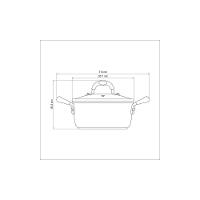 Caçarola Mônaco Induction Em Alumínio Com Revestimento Interno E Externo Antiaderente Sta - 11