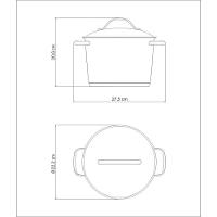 Caldeirão Tramontina Allegra Em Aço Inox Com Fundo Triplo 20 Cm 4,4 L Tramontina - 2